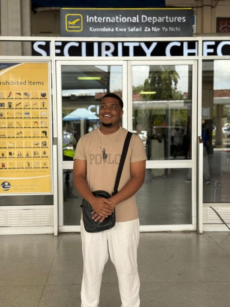 A student awardee for scholarships by Comstech in Pakistan